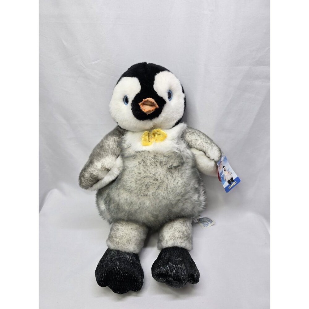Build A Bear Happy Feet Mumble Penguin Stuffed 18" Plush Flawed Beak- Read